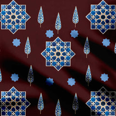 Arabesque Pattern Print Fabric