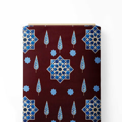 Arabesque Pattern Print Fabric