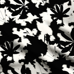 Blurry Blooms Print Fabric