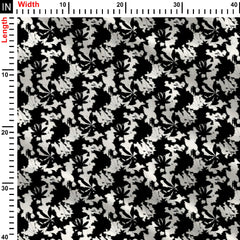 Blurry Blooms Print Fabric