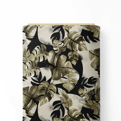 Ebony Tropical Print Fabric