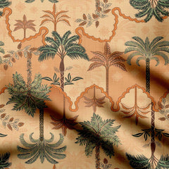 Vintage Palm Tree Print Fabric