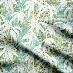 Bamboo In Rain Print Fabric