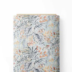 Snow Tropical Print Fabric