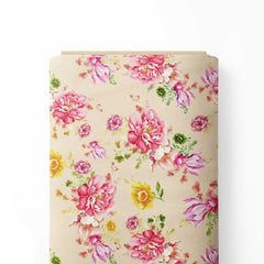 Rose Bouquet Print Fabric