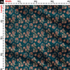 Bouquet Flowers Print Fabric