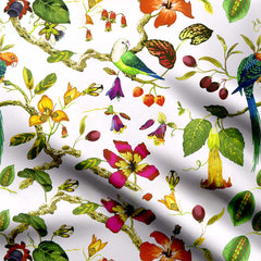 Parrot Garden Print Fabric