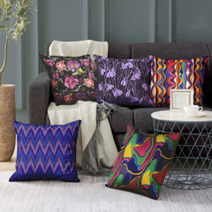 Midnight Vision Set of 5 Cushions