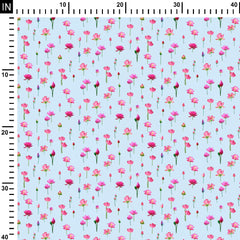 Cotton 1 Meter Celestial lotus Print Fabric