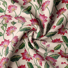 Carolina Queen Lotus Silk Satin Fabric Co-Ord Set
