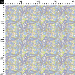 Pastel Paisley 3 Chinnon Chiffon Fabric