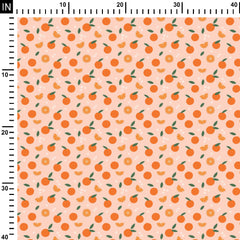 Sweet oranges Cotton Fabric