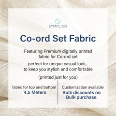 Fantasy trove Silk Satin Fabric Co-Ord Set