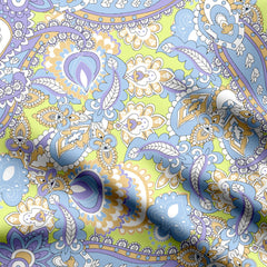 Pastel Paisley 3 Chinnon Chiffon Fabric