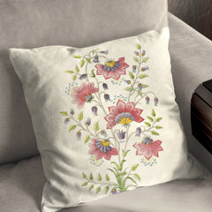 Botanical flowers Pattel Cushion