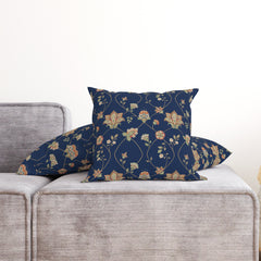 Floral pattern Blue Cushion