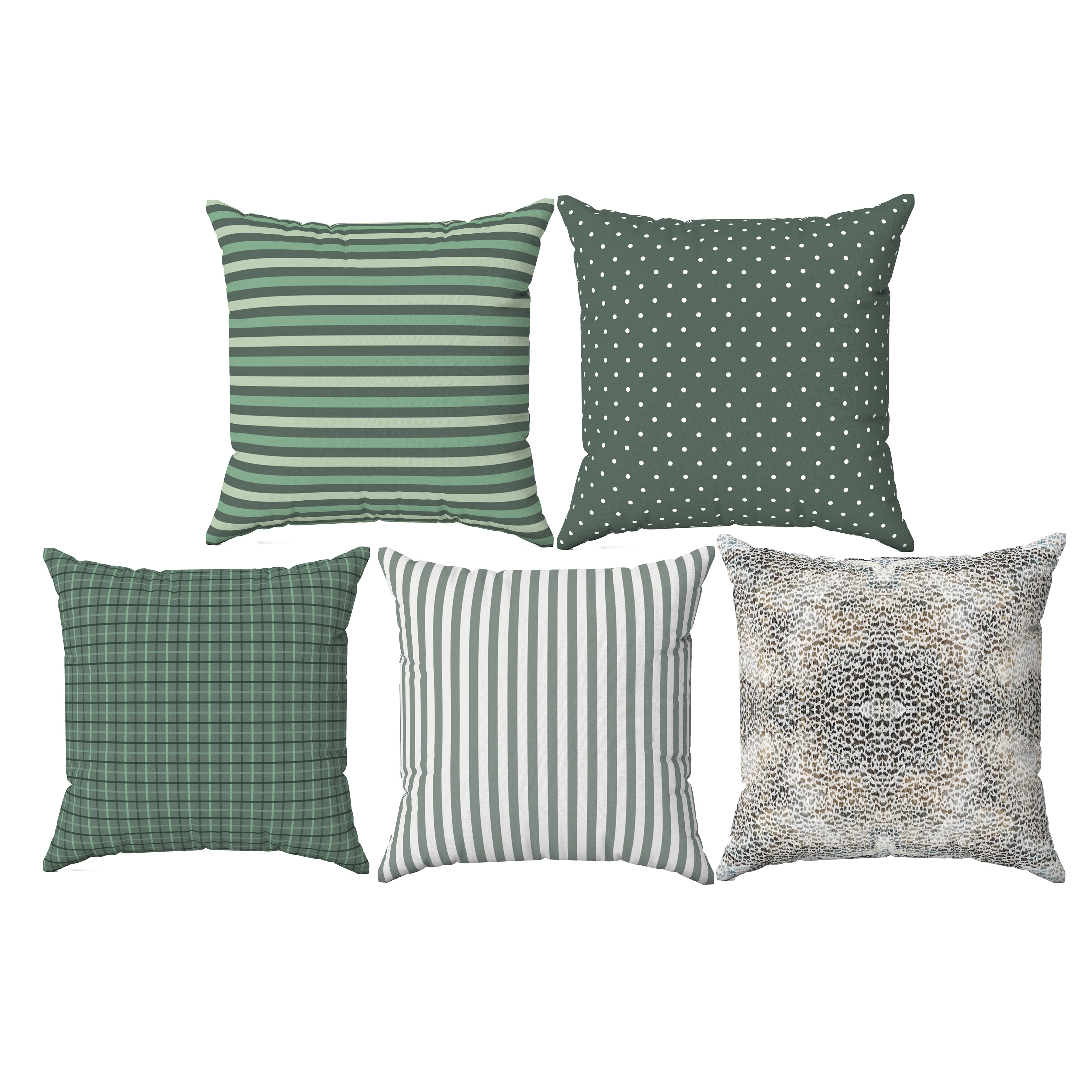 Stripes Set of 5 Cushions
