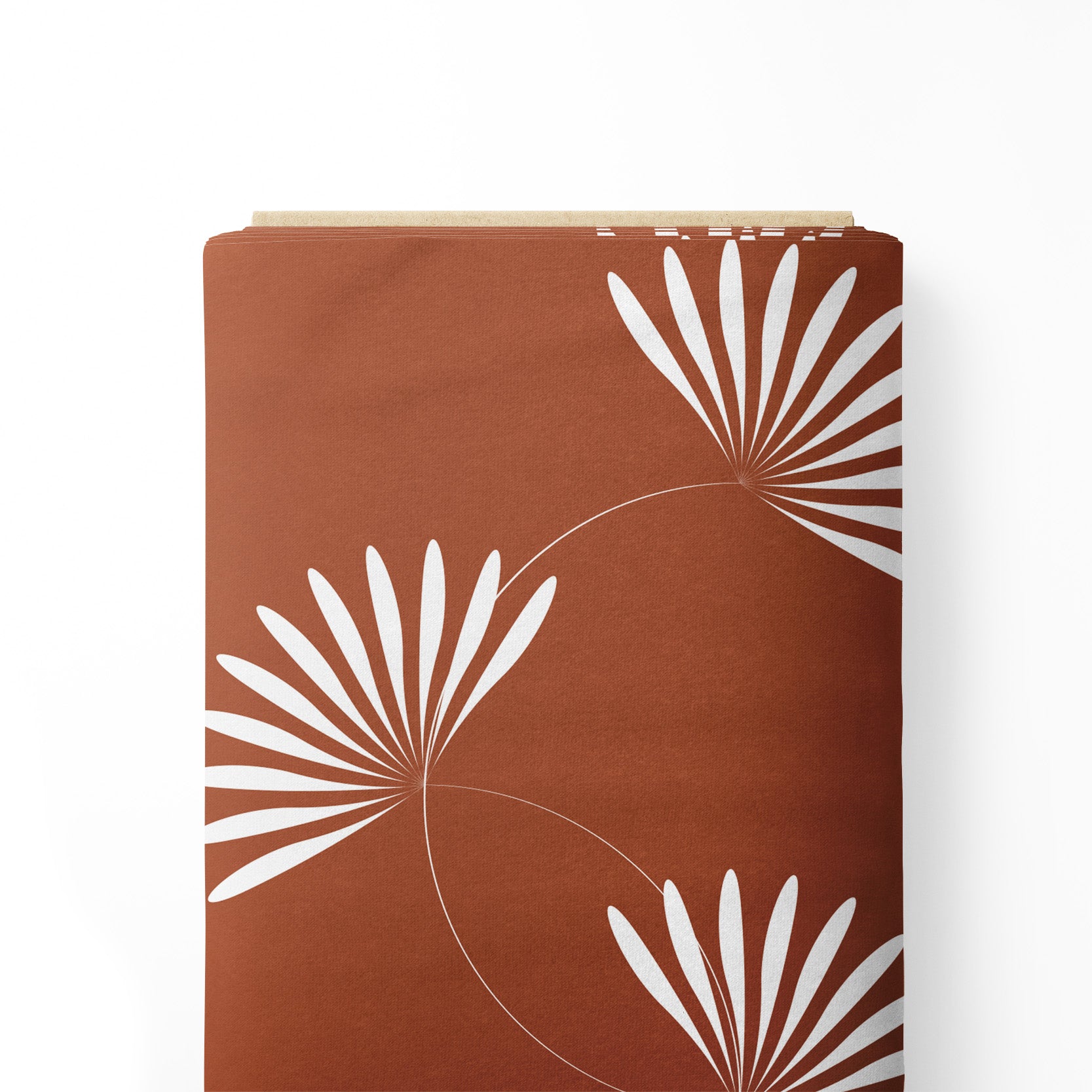 Abstract Florals terracotta white