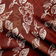 Leaves textured maroon-402137, All Designs, Chinnon Chiffon, cotton, Cotton Canvas, Cotton Poplin, Cotton Satin, Crepe, FEATURED ARTIST DESIGNS, Giza Cotton, Leaf, Light Chiffon, Modal Satin, Muslin, Natural Crepe, Neharika Rani, Organic Cotton Bamboo, Organza, Organza Satin, Organza Satin (Polyester), pashmina, Poly Canvas, Poly Cotton, Pure Linen, Rayon, Satin, Satin Linen, Velvet Velure, Viscose Dola Silk, Viscose Georgette-Symplico