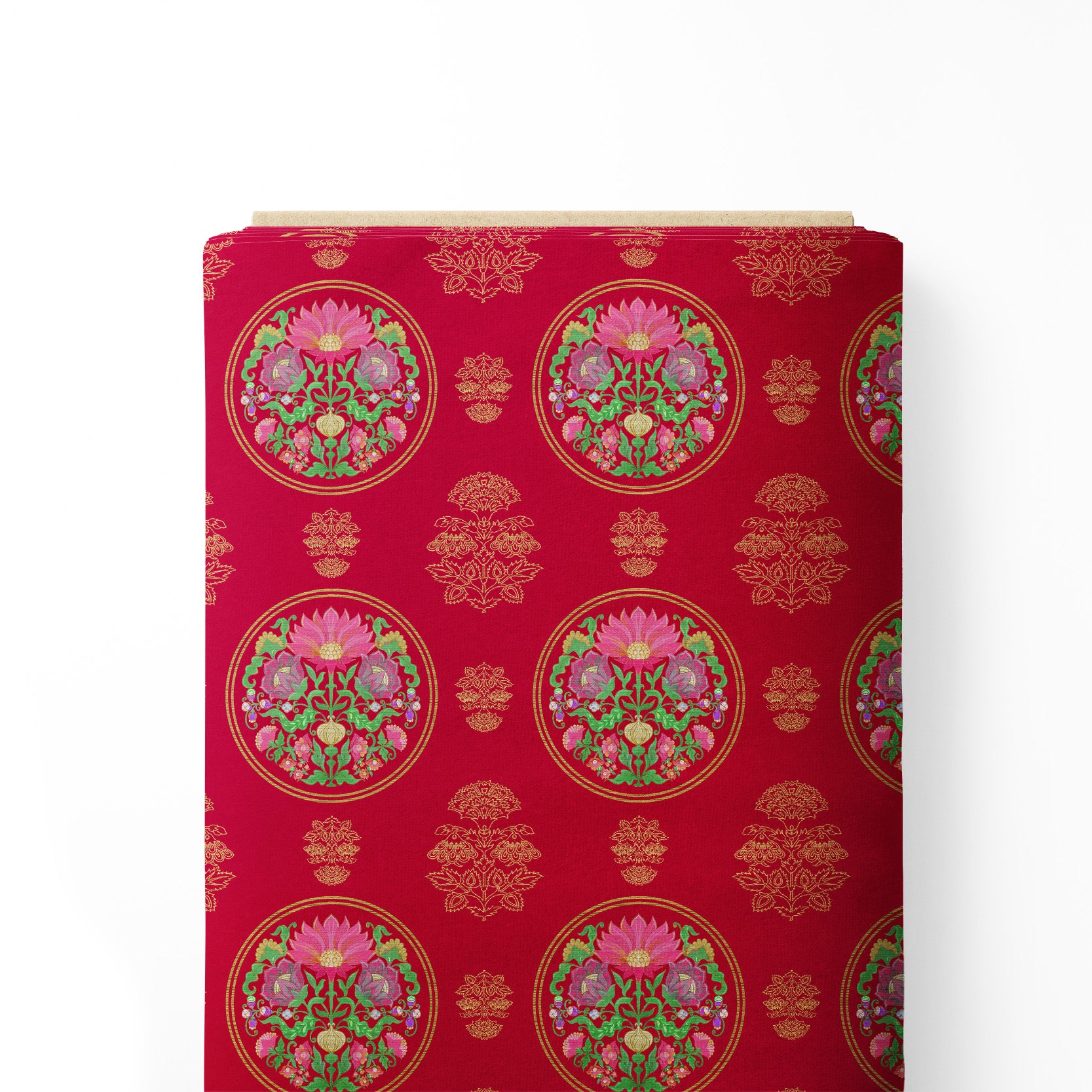 Floral Traditional Red scarlet