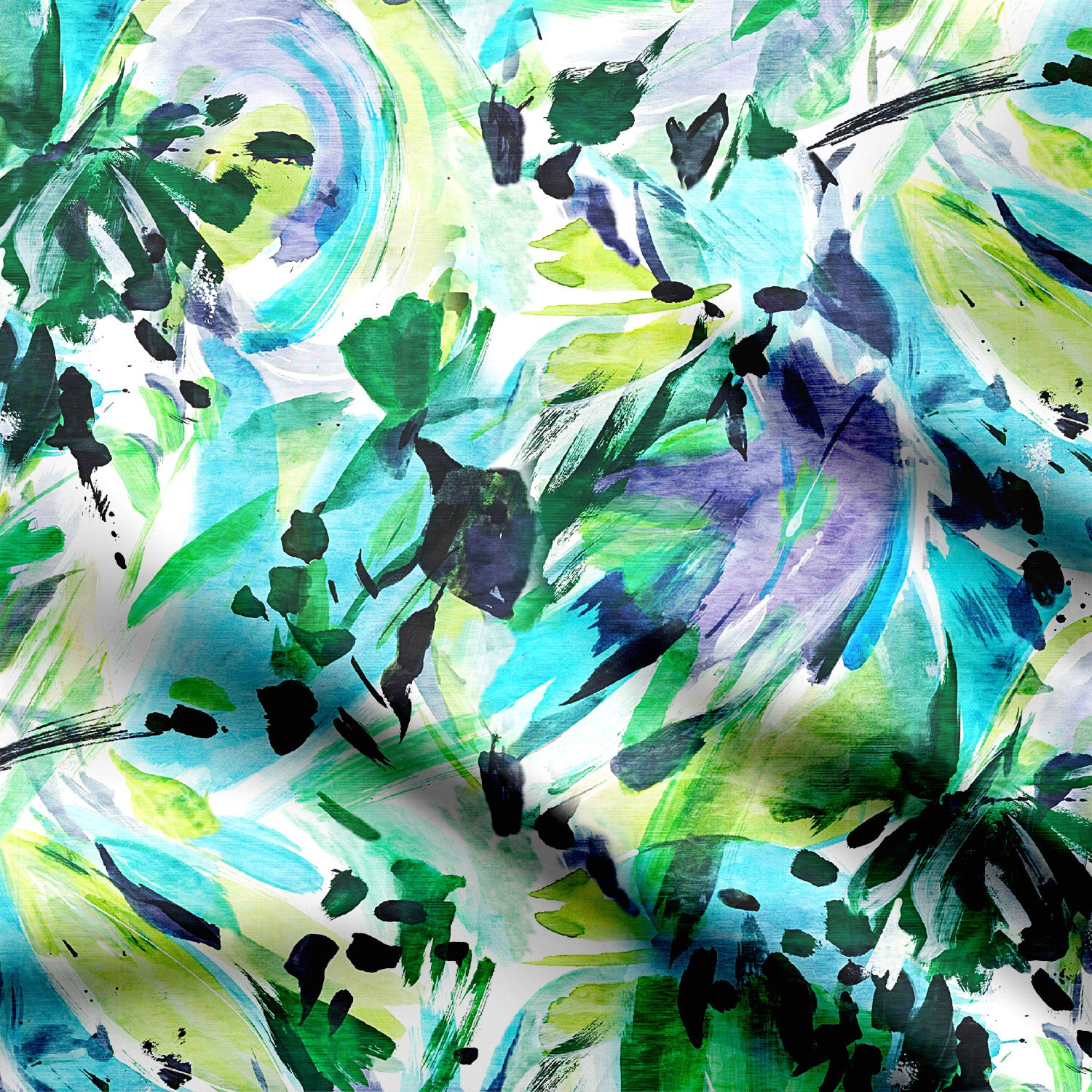 Leafy Painted Abstract