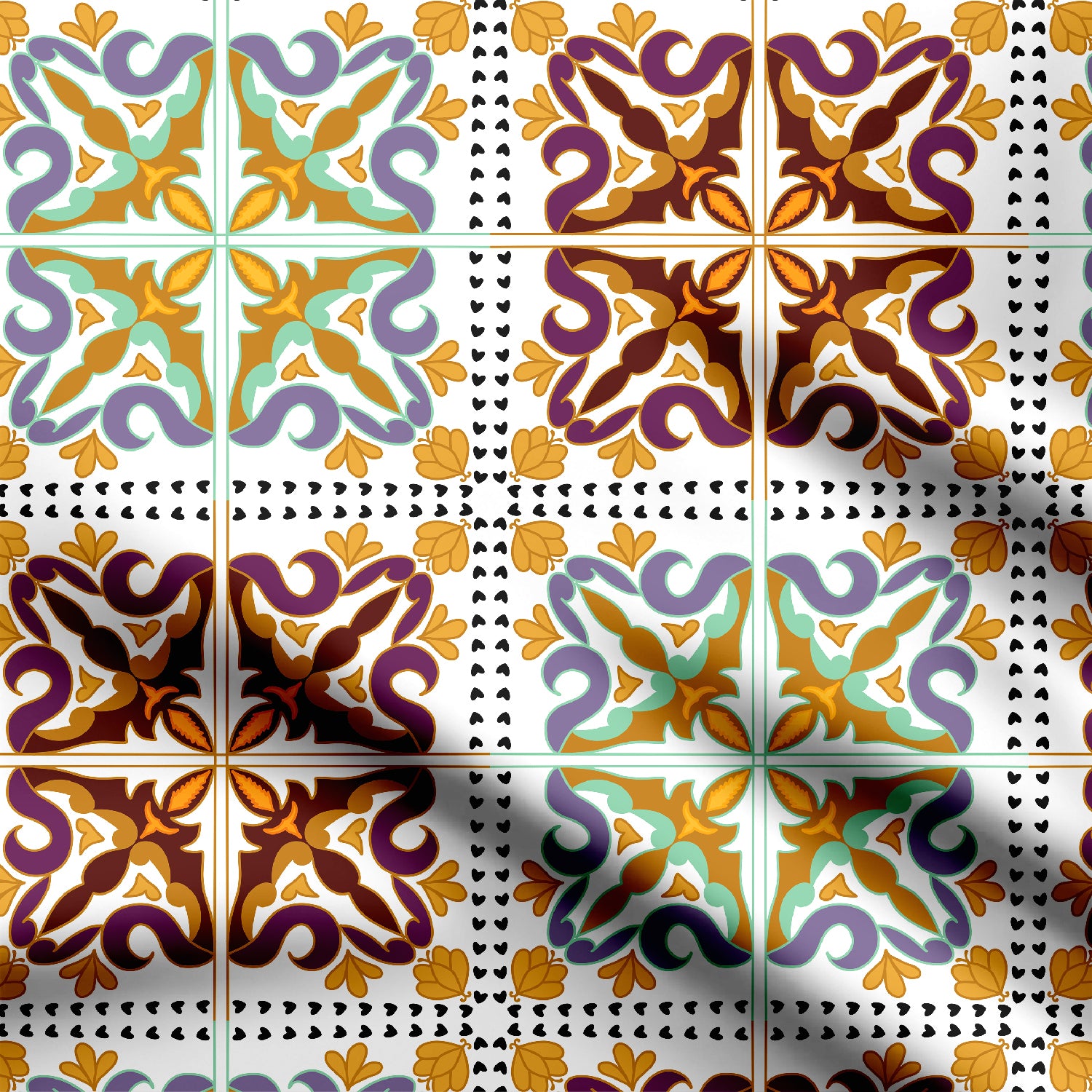 Geometric tile design1-471400A, All Designs, Chinnon Chiffon, cotton, Cotton Canvas, Cotton Poplin, Cotton Satin, Crepe, FEATURED ARTIST DESIGNS, Giza Cotton, Light Chiffon, Modal Satin, Muslin, Natural Crepe, Organic Cotton Bamboo, Organza, Organza Satin, Organza Satin (Polyester), pashmina, Poly Canvas, Poly Cotton, Pure Linen, Rayon, Satin, Satin Linen, Shamim Prasla, Velvet Velure, Viscose Dola Silk, Viscose Georgette-Symplico