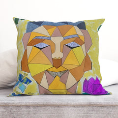 Geometric Buddha Cushion