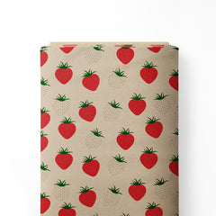 Strawberry fruit print