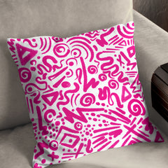 Viva Magenta Doodles Cushion