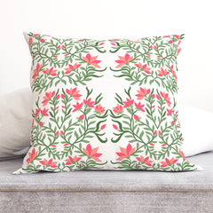 Peach Flowers Blooming Cushion