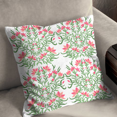 Peach Flowers Blooming Cushion