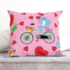 Dolphin Valentines Cushion