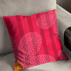 Viva Magenta Dotted Line Cushion