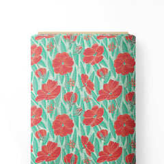 Large red floral