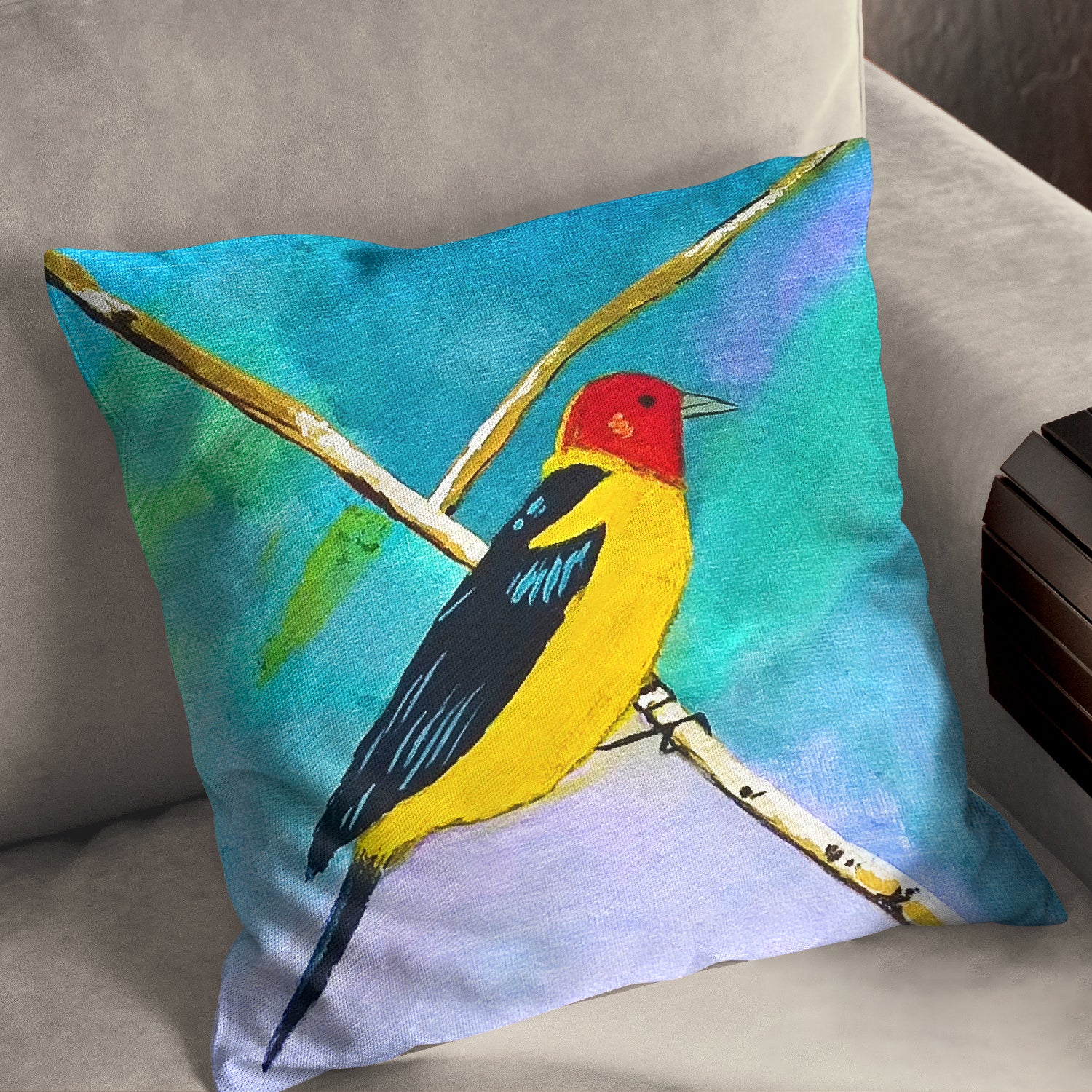 Colourful bird Cushion