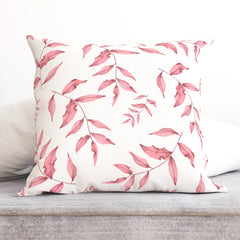Pink leaves Cushion