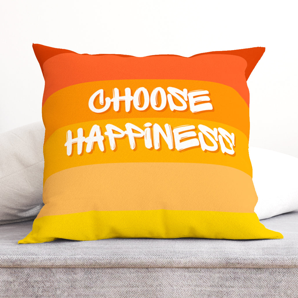 Choose Happiness Multicolor Stripe -2 Cushion