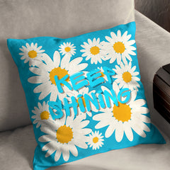 Keep Shining - Blue Cushion