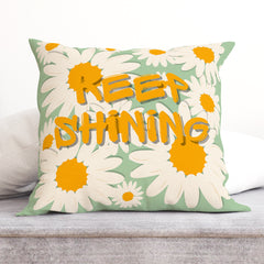Keep Shining - Sage Green Cushion