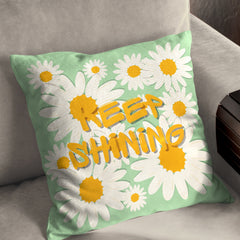 Keep Shining - Sage Green Cushion