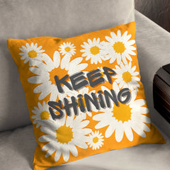 Keep Shining - Orange Cushion