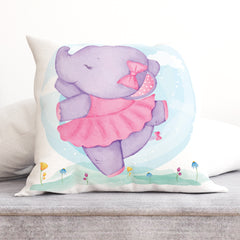 Dancing Baby Elephant Cushion