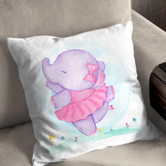 Dancing Baby Elephant Cushion