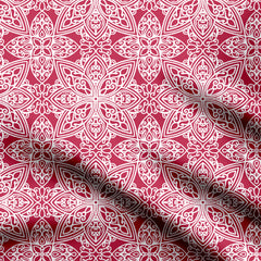 White on Magenta Mandala-471957, All Designs, Chinnon Chiffon, cotton, Cotton Canvas, Cotton Poplin, Cotton Satin, Crepe, FEATURED ARTIST DESIGNS, Floral, Giza Cotton, Light Chiffon, Modal Satin, Muskaan Tandon, Muslin, Natural Crepe, Organic Cotton Bamboo, Organza, Organza Satin, Organza Satin (Polyester), Pantone, pashmina, Poly Canvas, Poly Cotton, Pure Linen, Rayon, Satin, Satin Linen, Velvet Velure, Viscose Dola Silk, Viscose Georgette, Viva magenta, Viva Magenta Collection-Symplico