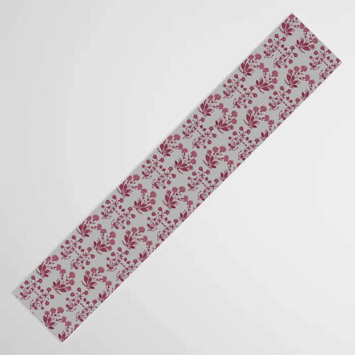 Maroon Floral Table Runner