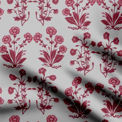 Maroon Floral Table Runner