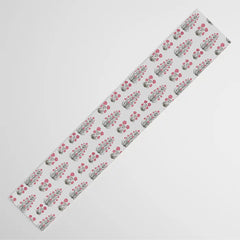 Red Floral Table Runner