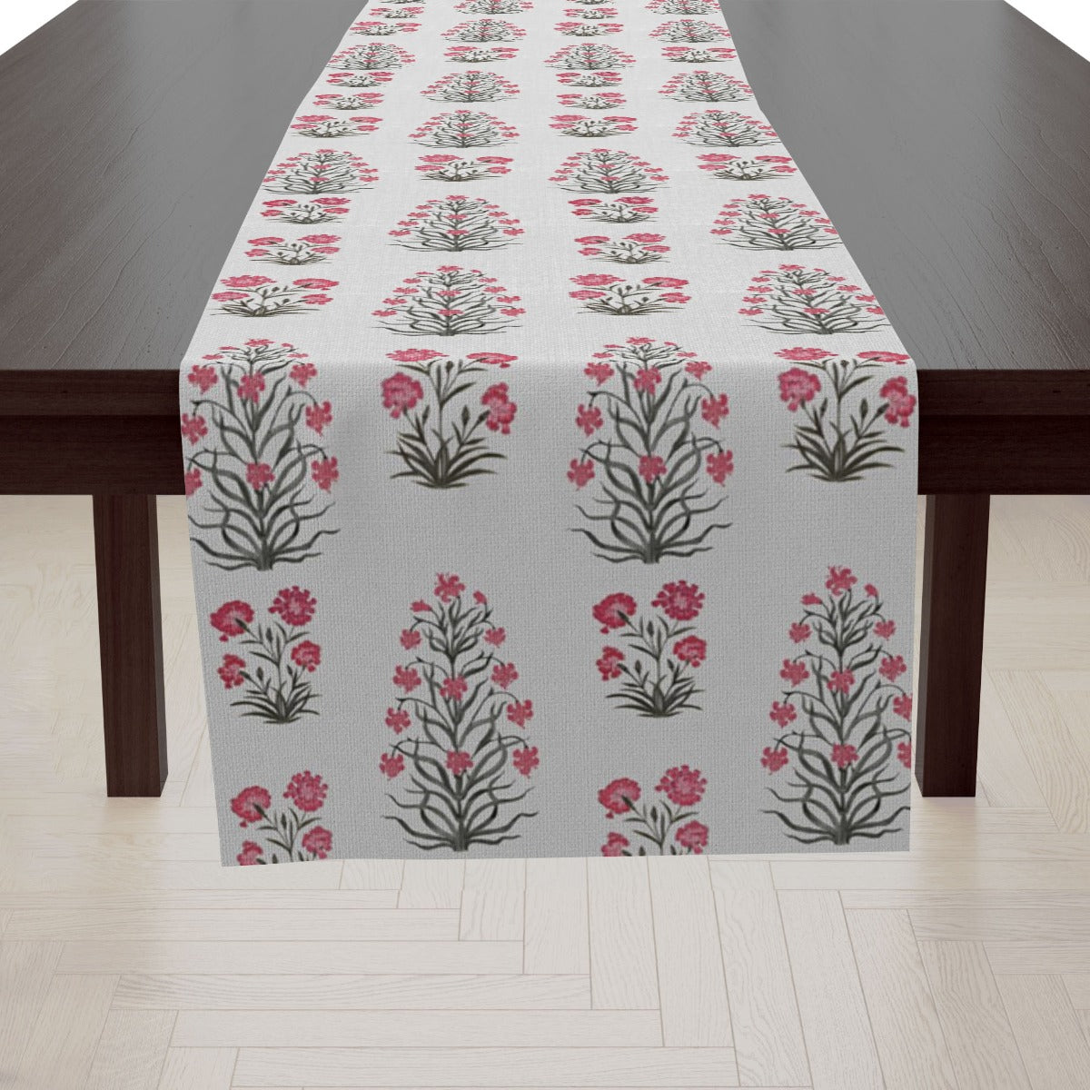 Red Floral Table Runner