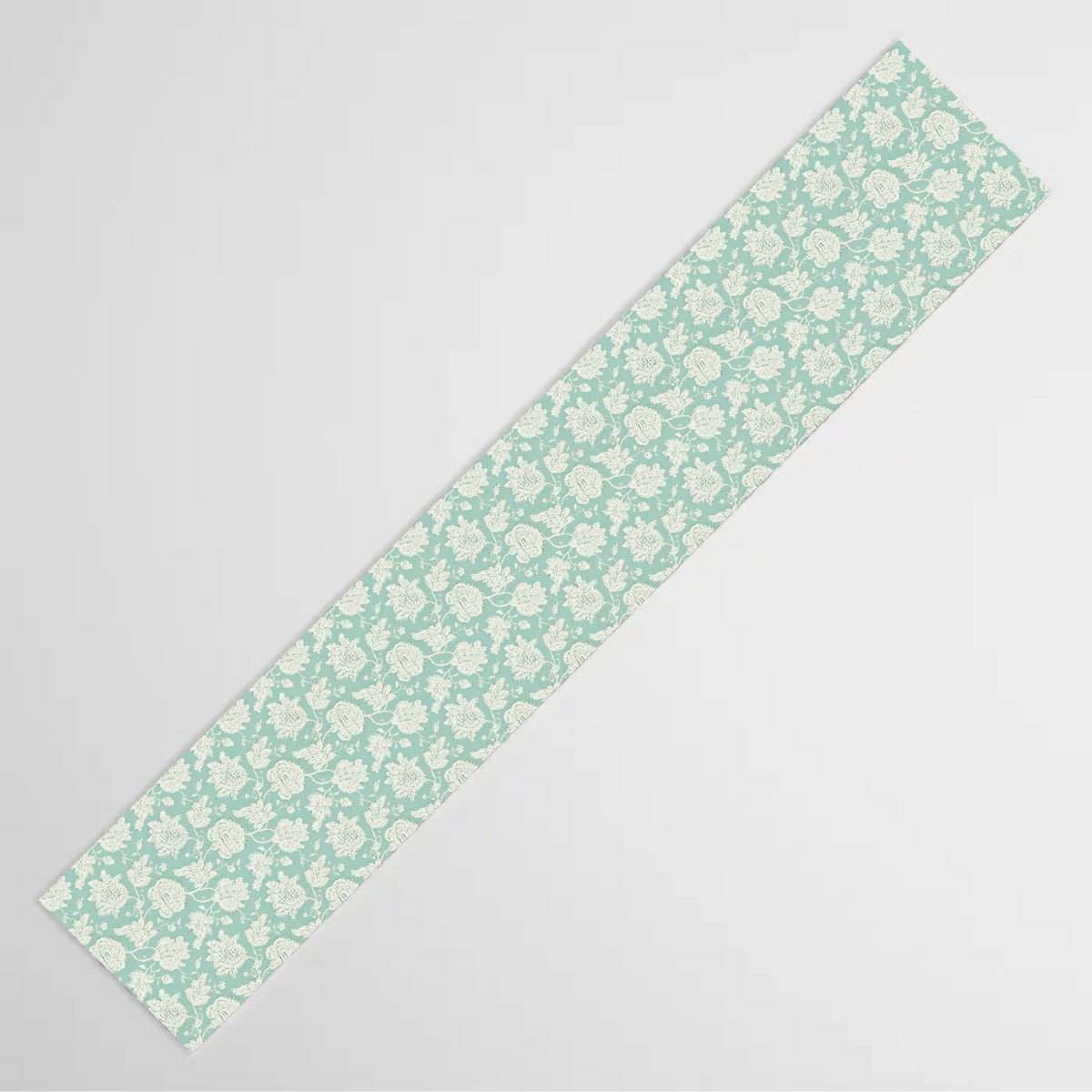 Green Floral Table Runner