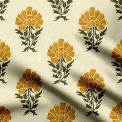 Yellow Flora Table Runner